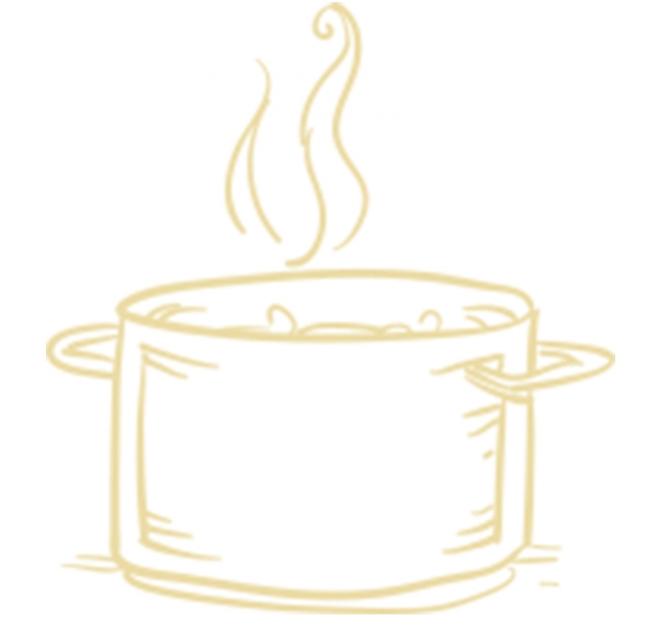 1. LARGE POT, LOTS OF WATER
